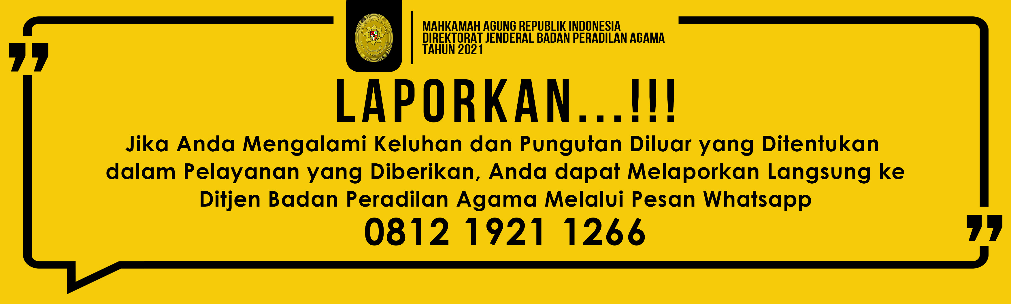 STICKER laporkan web 